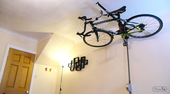 Hang Bike From Ceiling In 4 Steps In Your Garage Howto