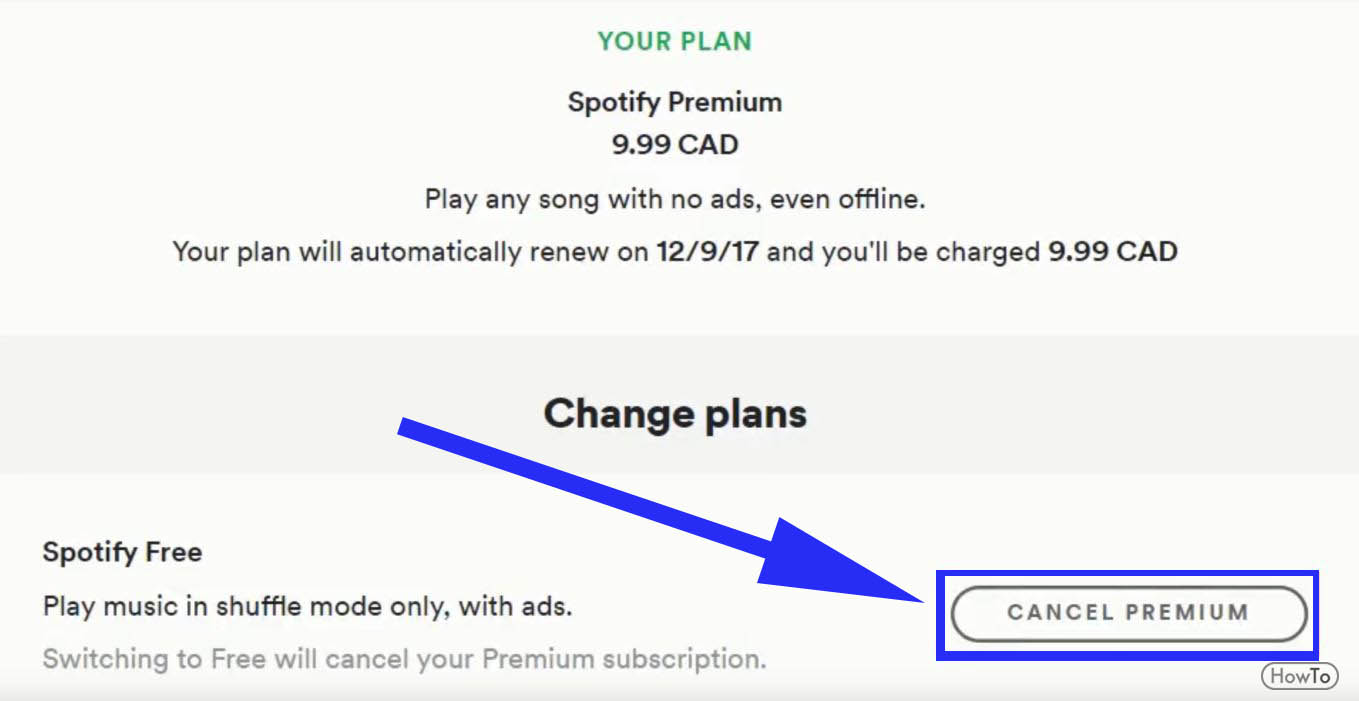 if i cancel spotify premium trial early