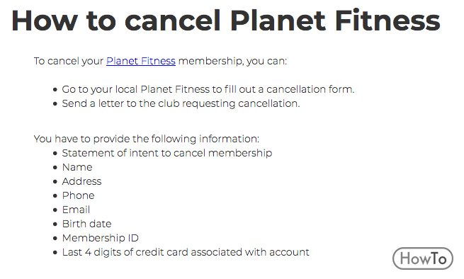 How To Cancel Planet Fitness Membership 2 1 