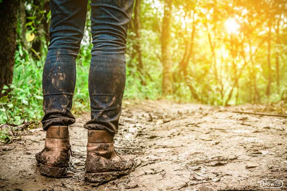 how to clean mud off timberlands