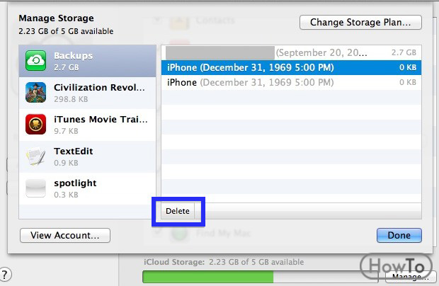 How to Clean-Up iCloud Storage 5 Steps to Manage Your iCloud - Howto