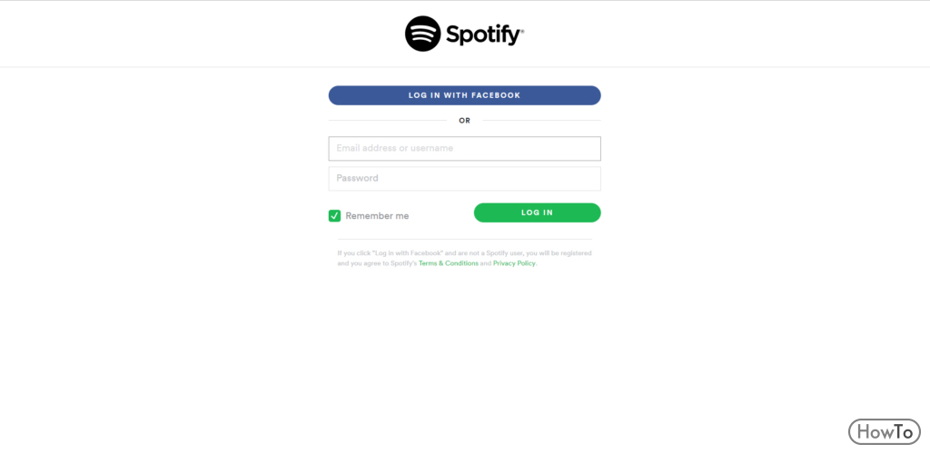 open spotify account