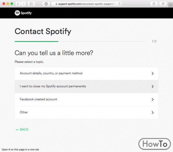 how to delete spotify account on mobile