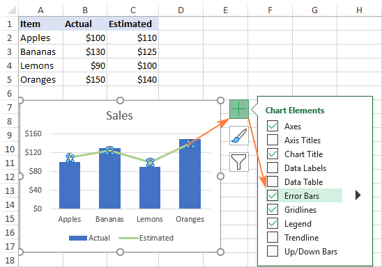 How To Add Standard Error In Excel