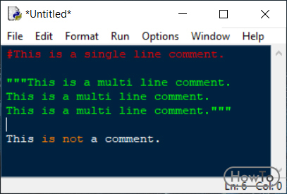 How To Comment In Python Howto