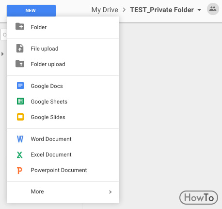 make google drive folder public