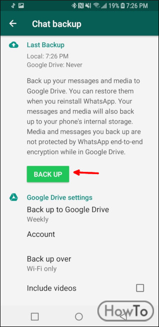 how to restore from google drive backup