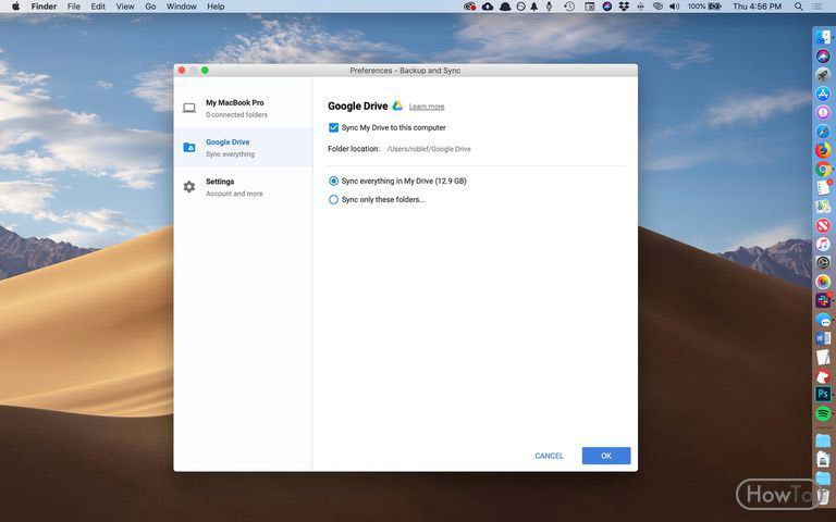 does google drive for mac keep a log of synced files