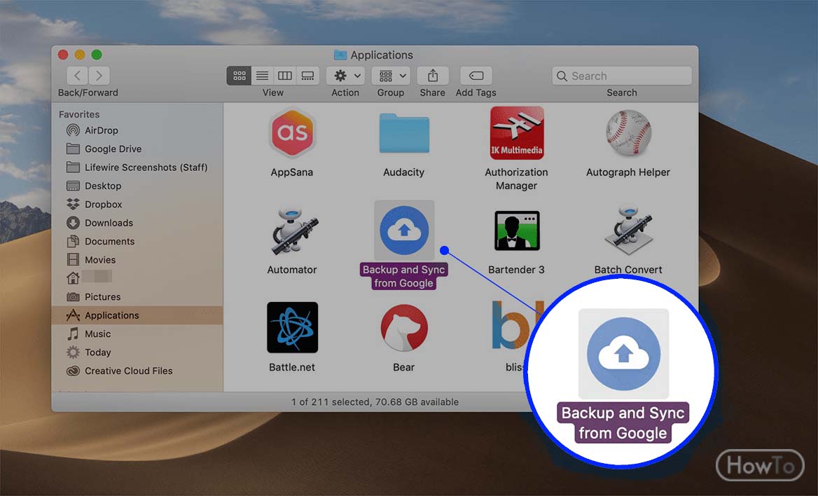 how to add google drive to mac finder