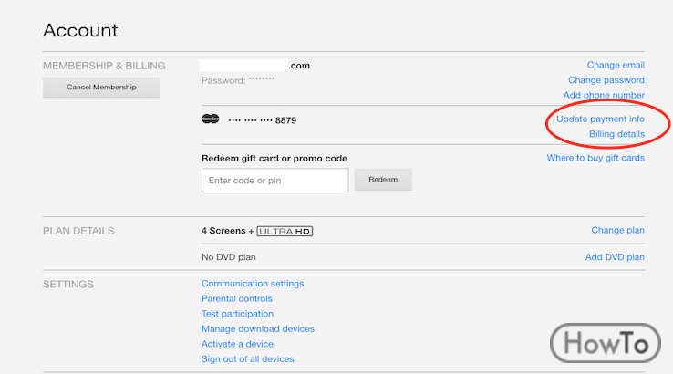 How to Change Payment Method on Netflix - Howto