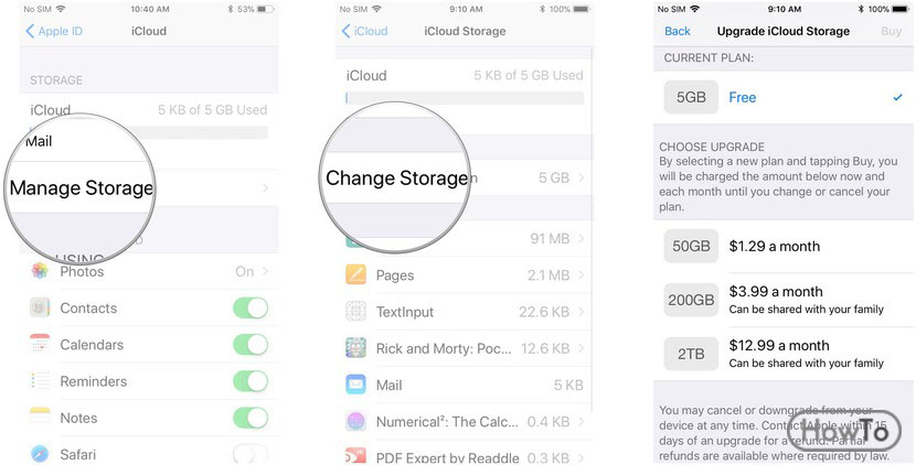 How to Clear iCloud Storage 4 Ways to Storage in iCloud - Howto