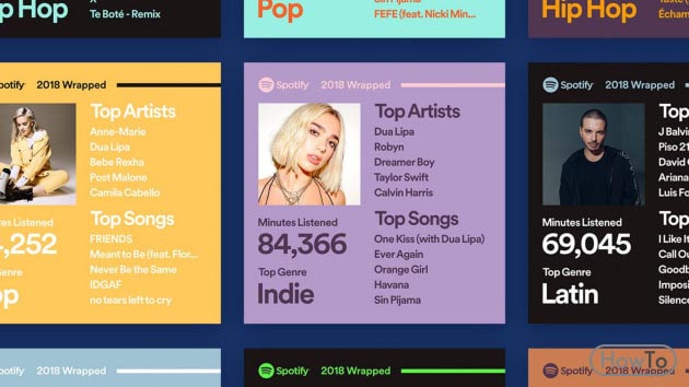 how to see top spotify artists