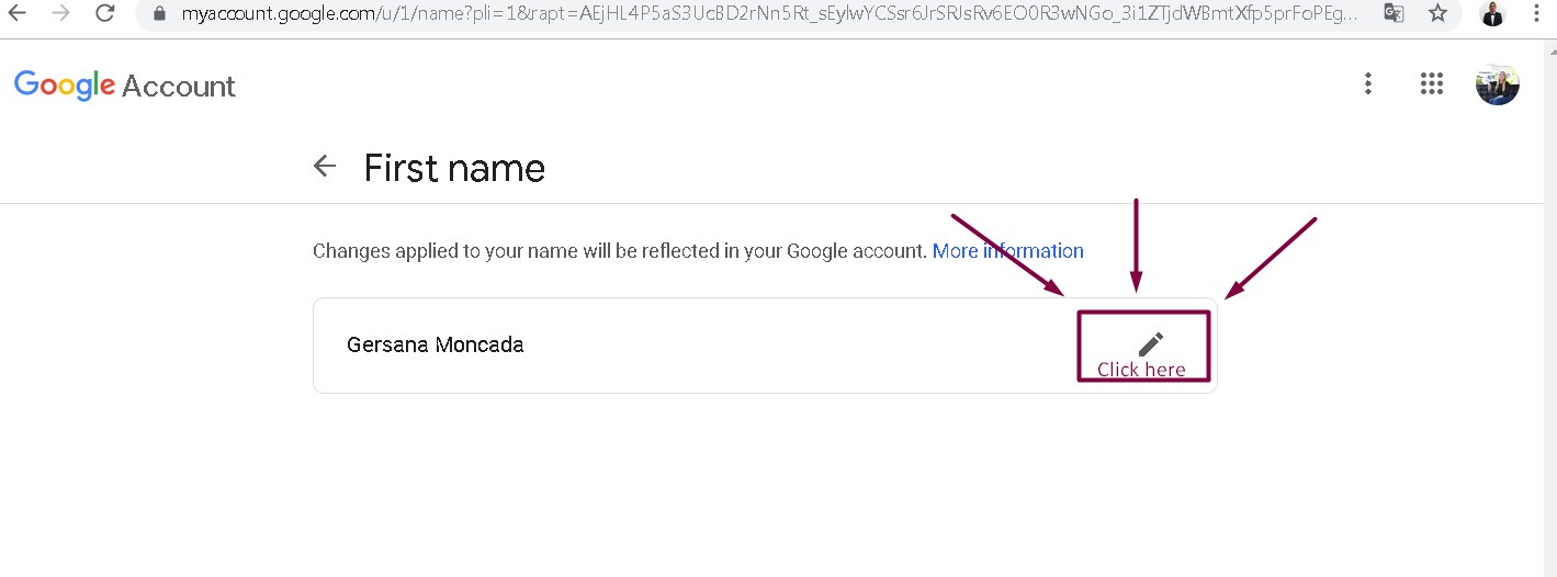 How to change Google Account Name - Howto