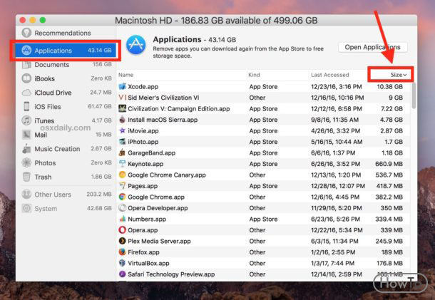 how to free up space on mac