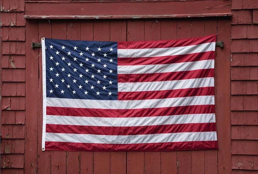 How To Hang Fabric Flag On Wall