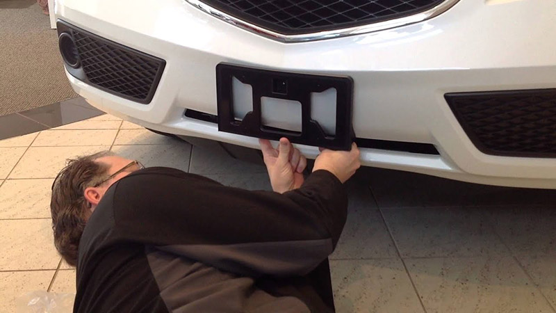 How to Install Front License Plate and Mount it Howto