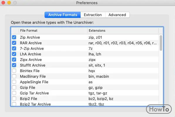 mac open rar files command line
